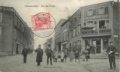 CPA FRANCE 57 "Chateau Salins, rue des Fossés"