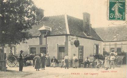 CPA FRANCE 51 "Thaas, Café Laguerre"