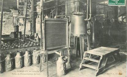 CPA FRANCE 51 "Somme Py, Laiterie, salle de pasteurisation du lait"