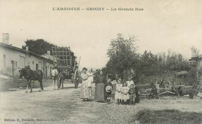 CPA FRANCE 51 "Grigny, la grande rue"