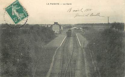 CPA FRANCE 89 "La Puisaye, la Gare" / TRAIN