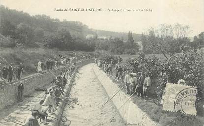 CPA FRANCE 13 "Aix,  Bassin de Saint Christophe, la Pêche"