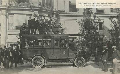 CPA FRANCE 75016 "Paris, le Pré Catalan, le mail coach automobile" / BUS