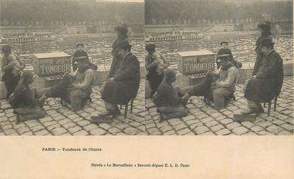 CPA FRANCE 75 "Paris, tondeurs de chiens"