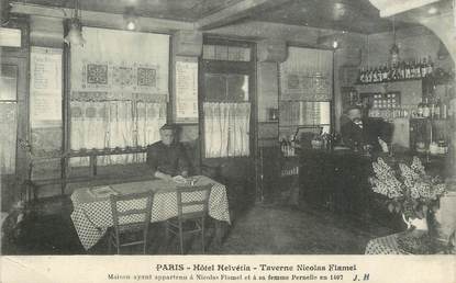 CPA FRANCE 75 "Paris, Hotel Helvétia, Taverne Nicolas Flamel