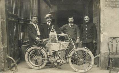 CARTE PHOTO FRANCE 75 "Paris" / MOTO