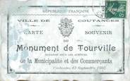 50 Manche CPA FRANCE 50 "Coutances, souvenir du monument de Tourville"
