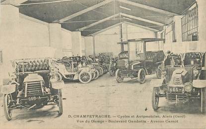 CPA FRANCE 30 "Alais, Cycles et automobiles D.Champeyrache, Bld Gambetta"