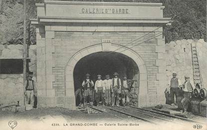 CPA FRANCE 30 "La Grand Combe, Galerie Sainte Barbe" / MINE