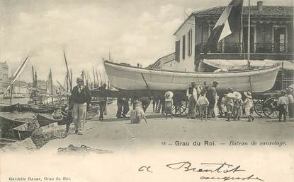 CPA FRANCE 30 "Le Grau du Roi, Bateau de sauvetage"