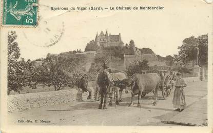 CPA FRANCE 30 "Env. du Vigan, le chateau de Montdardier"