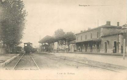 CPA FRANCE 30 "Bessèges, gare de Robiac" / TRAIN