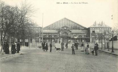 CPA FRANCE 29 "Brest, la gare de l'Ouest"