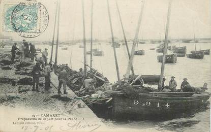 CPA FRANCE 29 "Camaret, Préparatifs de départ pour la Pêche"