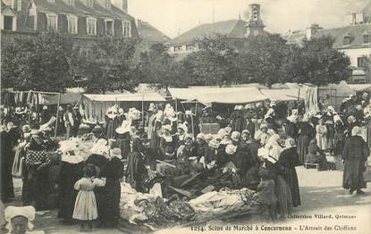 CPA FRANCE 29 "Concarneau, marché de chiffons"