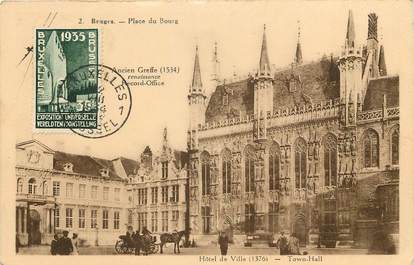 CPA BELGIQUE "Bruges, place du Bourg"