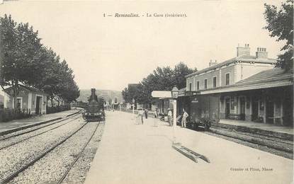 CPA FRANCE 30 "Remoulins, la gare" / TRAIN