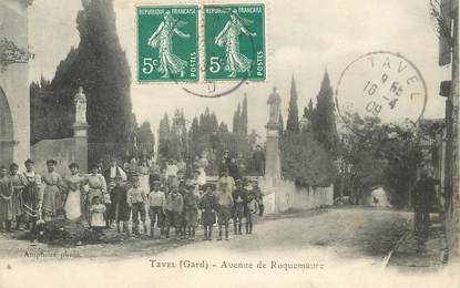 CPA FRANCE 30 "Tavel, avenue de Roquemaure"