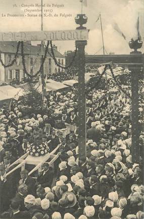 CPA FRANCE 29 "Le Folgoet, congrès Marial, Procession, 1913"