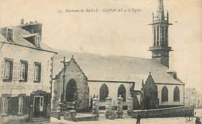 CPA FRANCE 29 "Env. de Brest, Guipavas, l'Eglise"