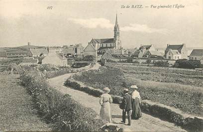 CPA FRANCE 29 "Ile de Batz, l'Eglise"