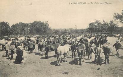 CPA FRANCE 29 "Landerneau, la Foire aux chevaux"