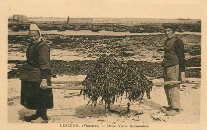 CPA FRANCE 29 "Lesconil, vieux Goémoniers"