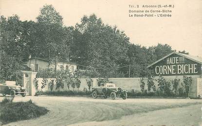 CPA FRANCE 77 "Arbonne, domaine de Corne Biche" / AUTOMOBILE