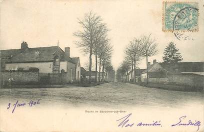 CPA FRANCE 77 "Route de Bazoches les Bray"