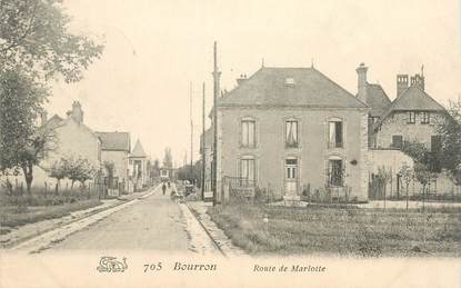 CPA FRANCE 77 "Bourron, route de Marlotte"