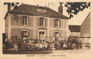 77 Seine Et Marne CPA FRANCE 77 "Bannost, Ecole et Mairie"