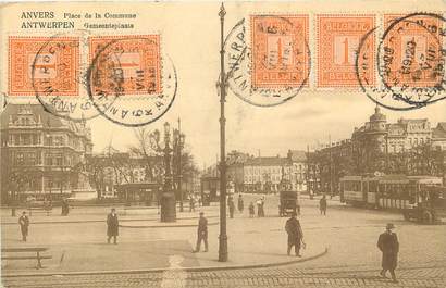 CPA BELGIQUE "Anvers, place de la commune"