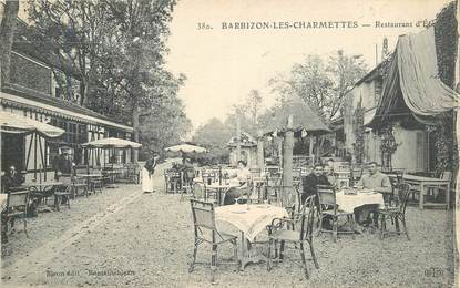CPA FRANCE 77 "Barbizon les Charmettes, restaurant d'Eté"