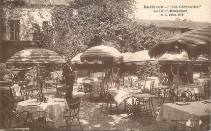 CPA FRANCE 77 "Barbizon les Charmettes, le Jardin restaurant"
