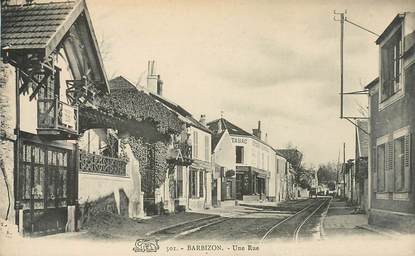 CPA FRANCE 77 "Barbizon, une rue"