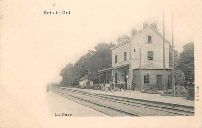 CPA FRANCE 77  "Bois le Roi, la gare"