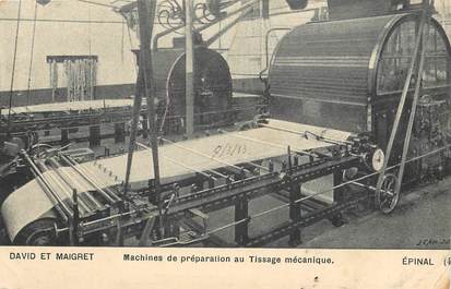 CPA FRANCE 88 "Epinal, machines de préparation au tissage mécanique"