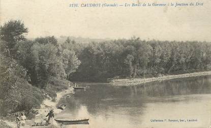 CPA FRANCE 33  "Caudrot, les bords de la Garonne "