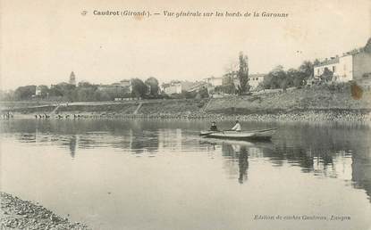 CPA FRANCE 33  "Caudrot, vue générale sur les bords de la Garonne"