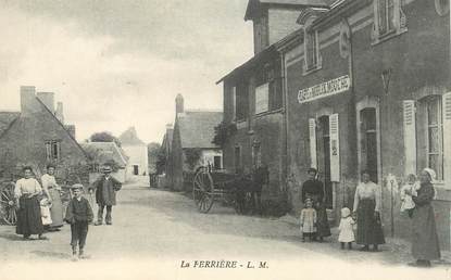 CPA FRANCE 37 "la Ferrière, café du Moulin"