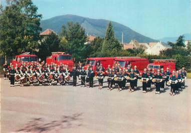 / CPSM FRANCE 68 "Colmar" / FANFARE / SAPEURS POMPIERS