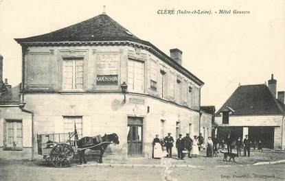 CPA FRANCE 37 "Cléré, Hotel Gousson"