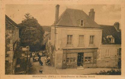 CPA FRANCE 37 "Francueil, Hotel Pension de famille Benoit"