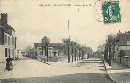 CPA FRANCE 89 "Villeneuve la Guyard, avenue de la gare"