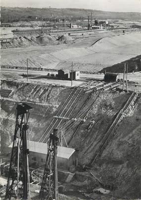 / CPSM FRANCE 68 "Chantier d'Ottmarsheim, fouille de l'usine, canal de force et écluses"