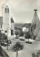 68 Haut Rhin / CPSM FRANCE 68 "Ostheim, le mur des cigognes et l'église catholique"