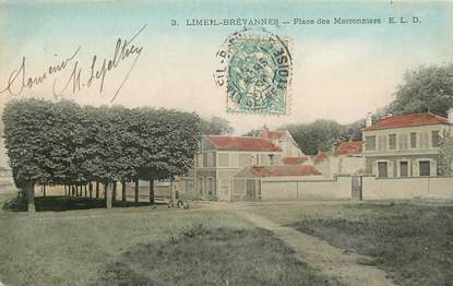 CPA FRANCE 94 "Limeil Brevannes, place des marronniers"