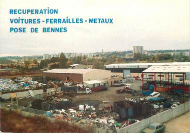 / CPSM FRANCE 69 "Saint Genis Laval, récupération voitures, ferrailles, métaux"