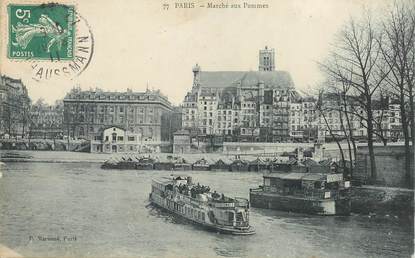 CPA FRANCE 75001 "Paris, le marché aux pommes"