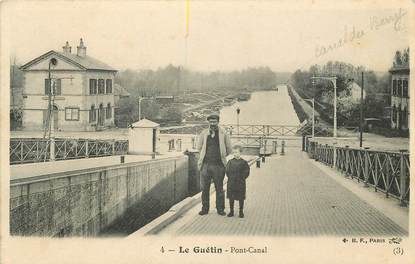 CPA FRANCE 18 "Le Guetin, pont Canal"